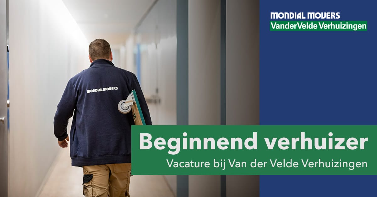 Beginnend Verhuizer - Werken bij van der Velde Verhuizingen